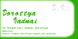 dorottya vadnai business card